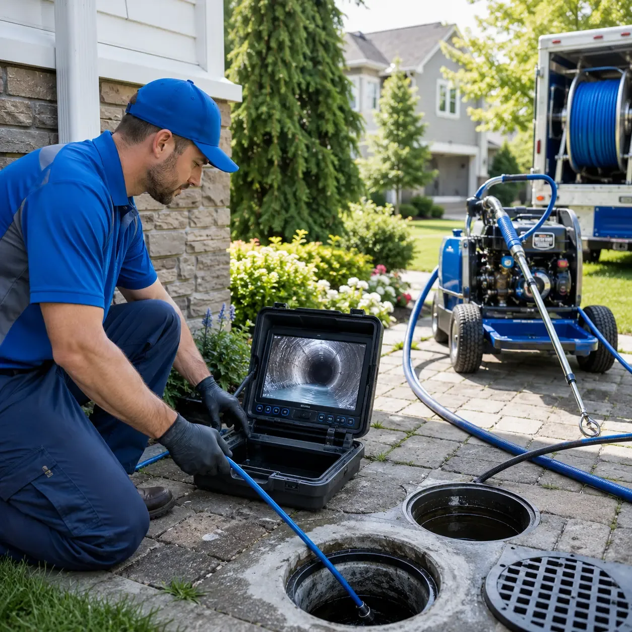 Outdoor drain cleaning professionals serving Bay City, TX